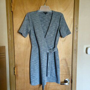 Top Shop 4 Wrap Dress Gray